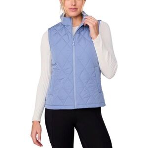 Free Country Women's Quilted Vest - Light Blue